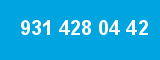 931 428 04 42 931 428 04 42
